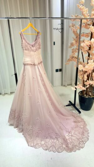 فستان سهره شيفون مطرز